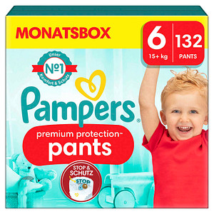 Pampers® Windeln premium protection™ Monatsbox Größe Gr.6 (15+ kg) für Kids und Teens (4-12 Jahre), 132 St. von Pampers®