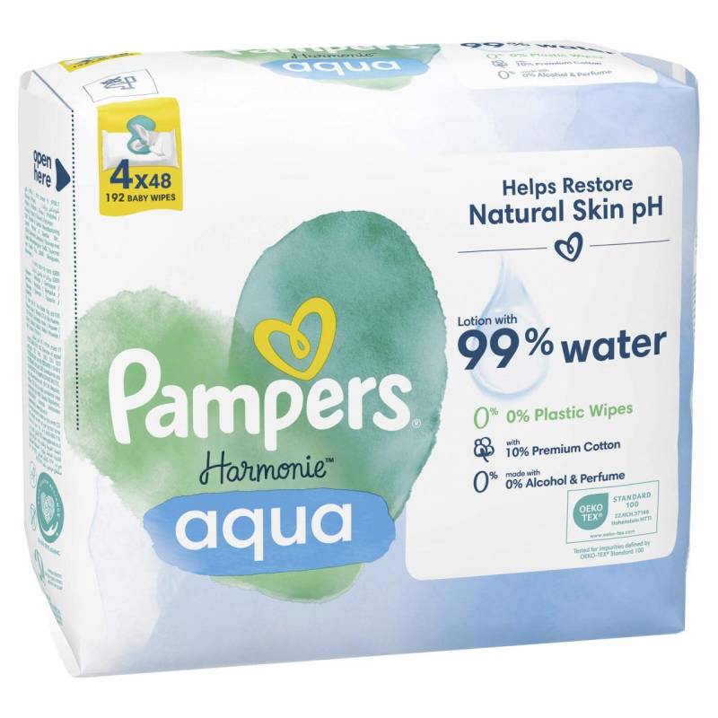 Pampers® Feuchttücher aqua Harmonie™ 1-lagig von Pampers®