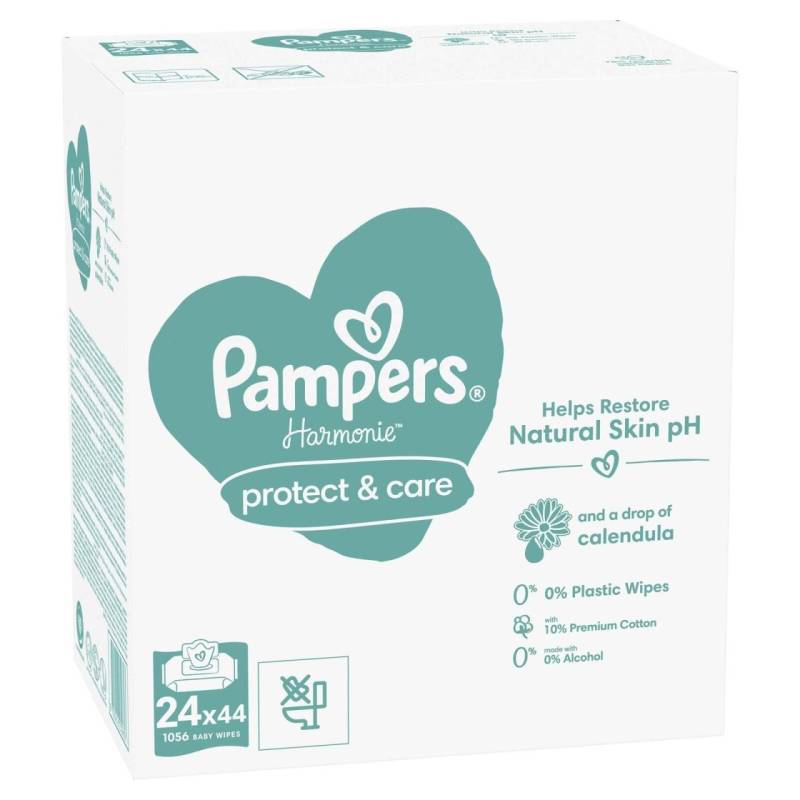 Pampers® Feuchttücher protect & care Harmonie™ 1-lagig von Pampers®