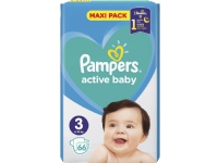 PAMPERS Active Baby-Dry Windeln Maxi-Pack, Größe 3, 6-10kg, 66 Stück. von Pampers