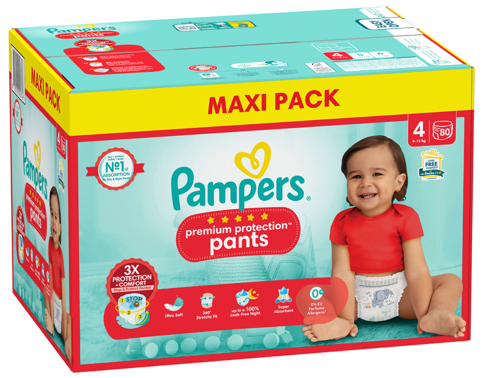 Pampers Höschenwindel Premium Protection Pants, Größe 4 von Pampers