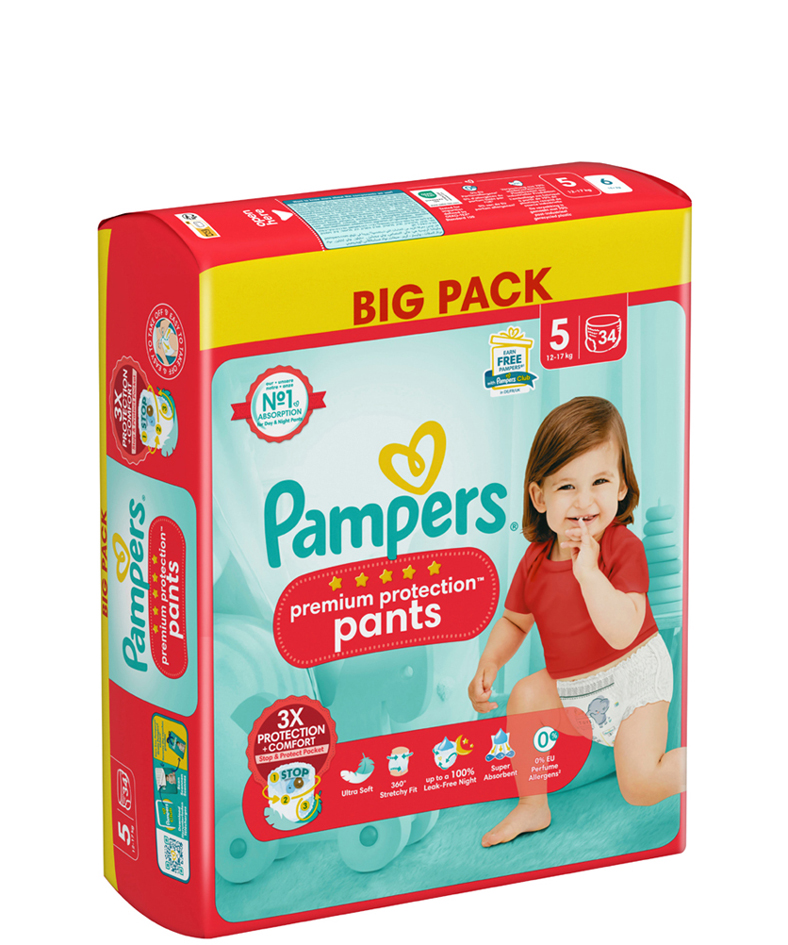 Pampers Höschenwindel Premium Protection Pants, Größe 5 von Pampers