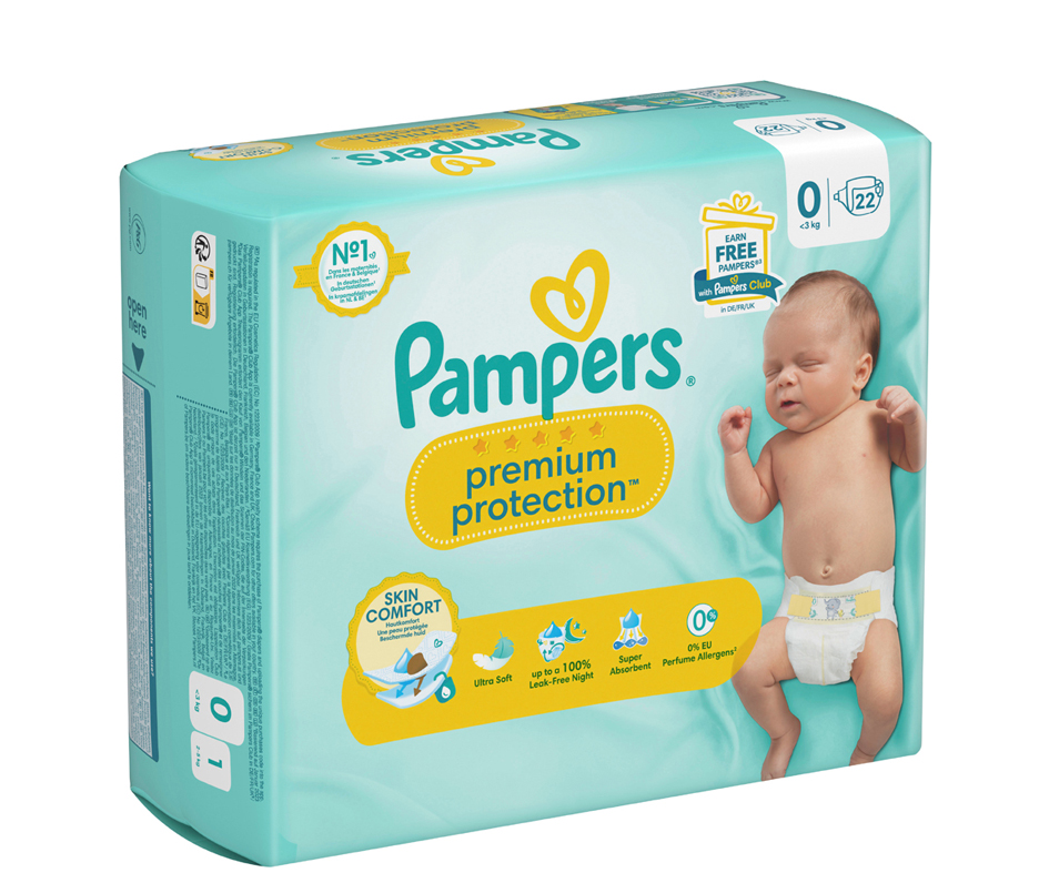 Pampers Windel Premium Protection New Baby, Größe 0 Micro Pampers Windel Premium Protection New Baby, Größe 0 Micro von Pampers