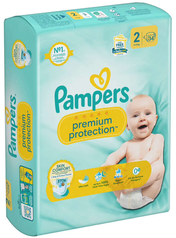 Pampers Windel Premium Protection New Baby, Größe 2 Mini von Pampers