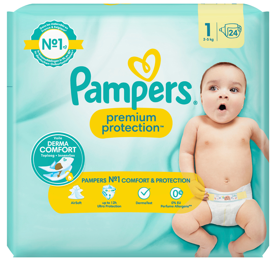 Pampers Windeln Premium Protection New Baby, Größe 1 Newborn von Pampers