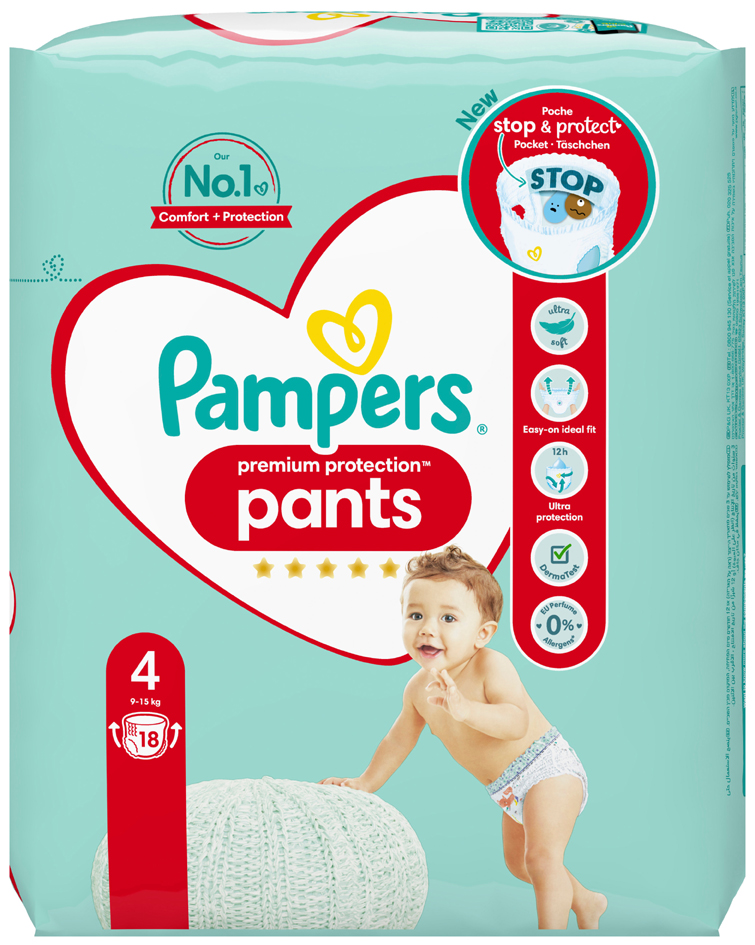 Pampers Windeln Premium Protection Pants Größe 4 Maxi von Pampers