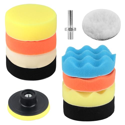 11 STK 76mm Polierschwämme Pads, Polierset Auto Polierschwamm, Polieraufsatz Winkelschleifer Bohrmaschine Akkuschrauber Poliermaschine, Polierauflage Autopolitur Schleifen Wachsen Polieren Pads 11 STK 76mm Polierschwämme Pads, Polierset Auto Polierschwamm, Polieraufsatz Winkelschleifer Bohrmaschine Akkuschrauber Poliermaschine, Polierauflage Autopolitur Schleifen Wachsen Polieren Pads von PanBeiQi