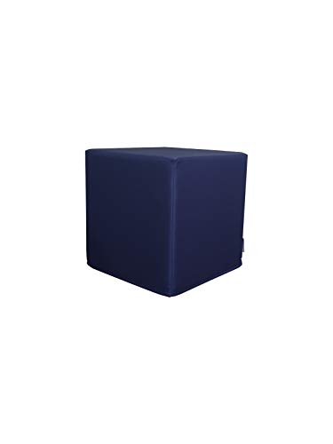 PanQube Modul 7-GD Pufa VERONA 39 Fußschemel ohne Stickerei, Granate, 39cm x 39cm x 39cm von PanQube