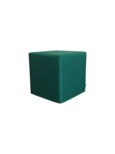PanQube Modul 8-LG Pufa VERONA 45 Fußschemel ohne Stickerei, Hellgrün, 45cm x 45cm x 45cm von PanQube