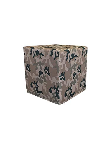 PanQube Modul 8-MD Pufa VERONA 45 Fußschemel ohne Stickerei, Moro B Wüste, 45cm x 45cm x 45cm von PanQube