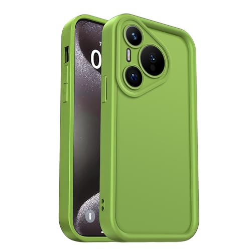 PanXCase Hülle für Huawei Pura 70 - Handyhülle Silikonhülle Weich Dünn Leicht Elegant Design, Kameraschutz Stoßfest Kratzfeste Slim Schutzhülle (Grün) von PanXCase