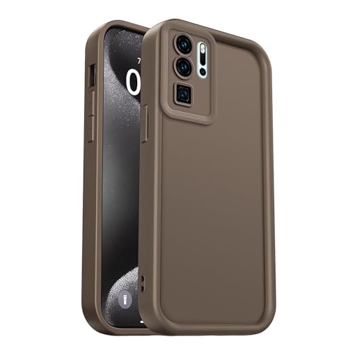 PanXCase Hülle für Huawei P30 Pro - Handyhülle Silikonhülle Weich Dünn Leicht Elegant Design, Kameraschutz Stoßfest Kratzfeste Slim Schutzhülle (Braun) von PanXCase