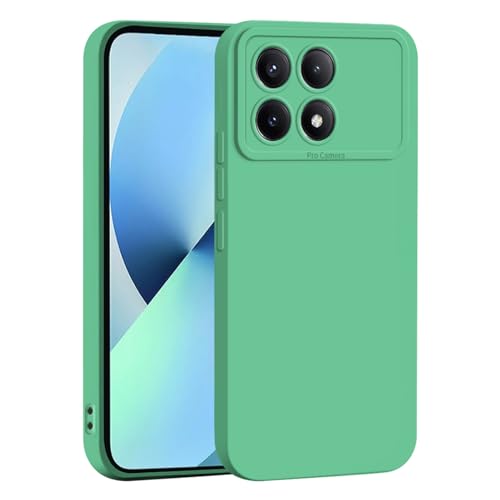 PanXCase Hülle für Xiaomi Poco X6 Pro 5G - Handyhülle Silikonhülle Weich Dünn Leicht, Stoßfest rutschfest Kratzfeste Slim Schutzhülle Case Cover (Grün) von PanXCase