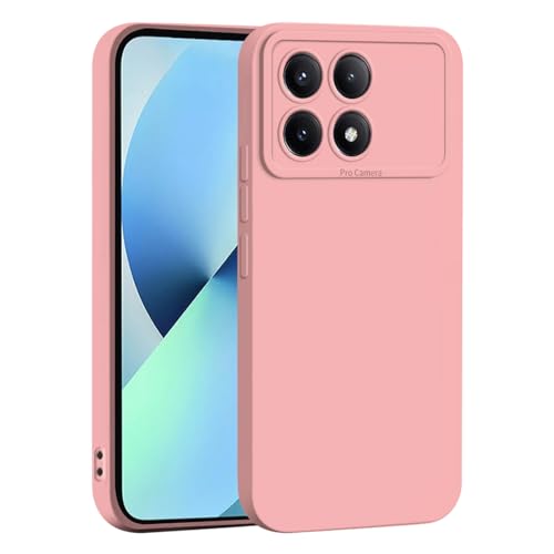 PanXCase Hülle für Xiaomi Poco X6 Pro 5G - Handyhülle Silikonhülle Weich Dünn Leicht, Stoßfest rutschfest Kratzfeste Slim Schutzhülle Case Cover (Rosa) von PanXCase