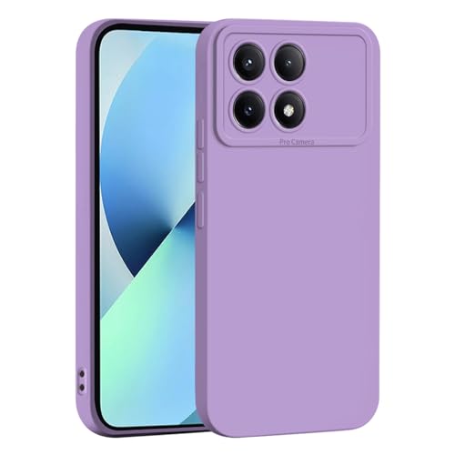 PanXCase Hülle für Xiaomi Poco X6 Pro 5G - Handyhülle Silikonhülle Weich Dünn Leicht, Stoßfest rutschfest Kratzfeste Slim Schutzhülle Case Cover (Violett) von PanXCase