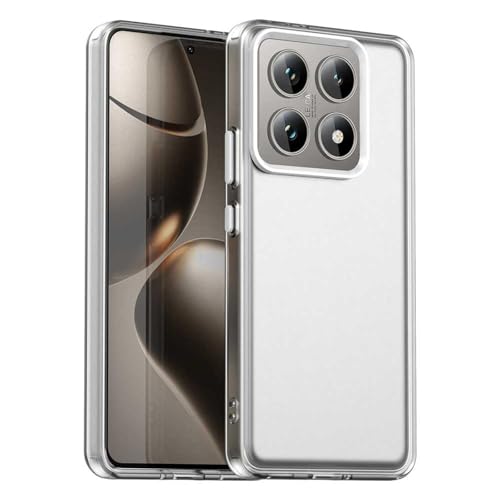 PanXCase Matt Hülle für Xiaomi 14T Pro - Handyhülle Translucent Rückteil Ultra Dünn Stoßfest Anti-Fingerabdruck Durchscheinende Schutzhülle (Weiß) von PanXCase
