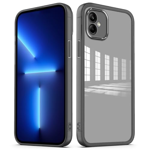 PanXCase Transparent Hülle für Samsung Galaxy A05 - Durchsichtig HandyHülle mit Lens Protector Ultra Dünn Leicht Kameraschutz Stoßfest Schutzhülle (Schwarz) von PanXCase
