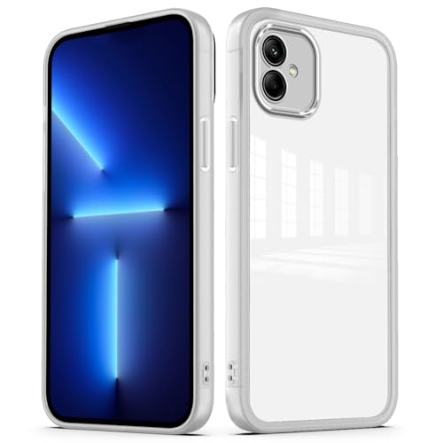 PanXCase Transparent Hülle für Samsung Galaxy A05 - Durchsichtig HandyHülle mit Lens Protector Ultra Dünn Leicht Kameraschutz Stoßfest Schutzhülle (Weiß) von PanXCase