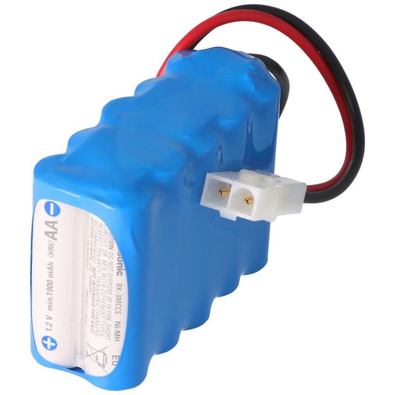 12 Volt Akkupack bestehend aus 10x Panasonic Eneloop AA Mignon Akku inklusive Tamiya Buchse von Panasonic (ehem. Sanyo)