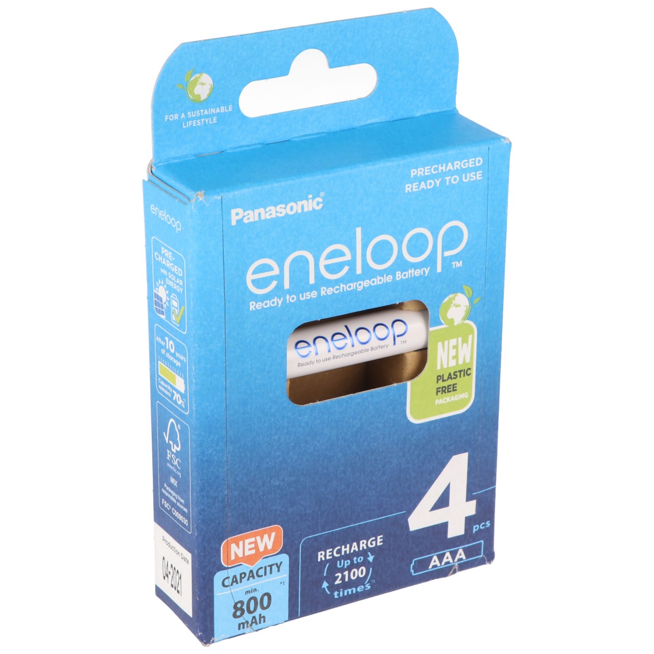 Panasonic (ehem. Sanyo) HR-3UTGA eneloop Standard Akku Mignon/AA 2000mAh 4er +AccuCell Safe von Panasonic (ehem. Sanyo)