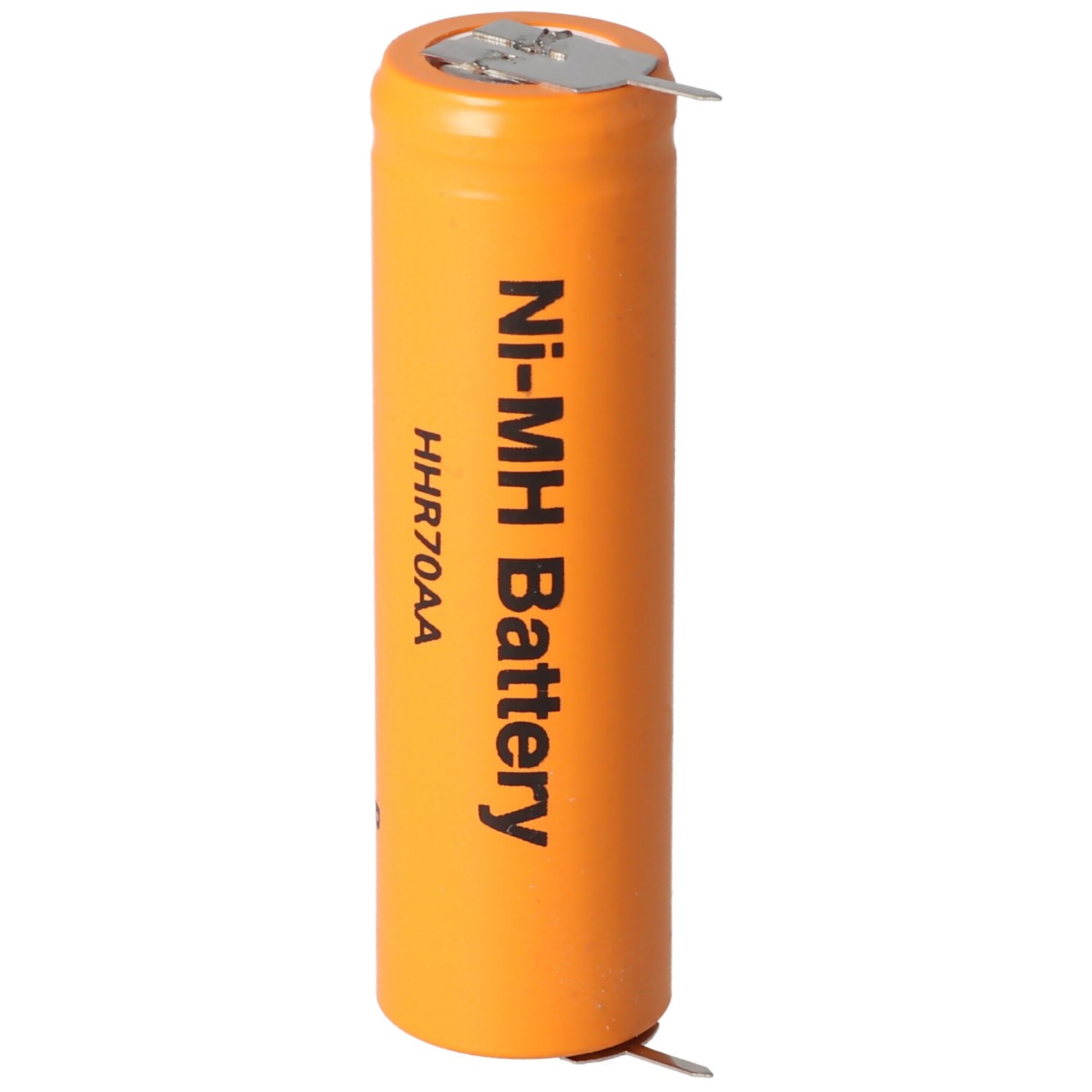 Panasonic Flat Top HHR-70AA NiMH Akku 1,2V 700mAh, Mignon AA Akku mit Printanschluss auf Plus und Minus von Panasonic (ehem. Sanyo)