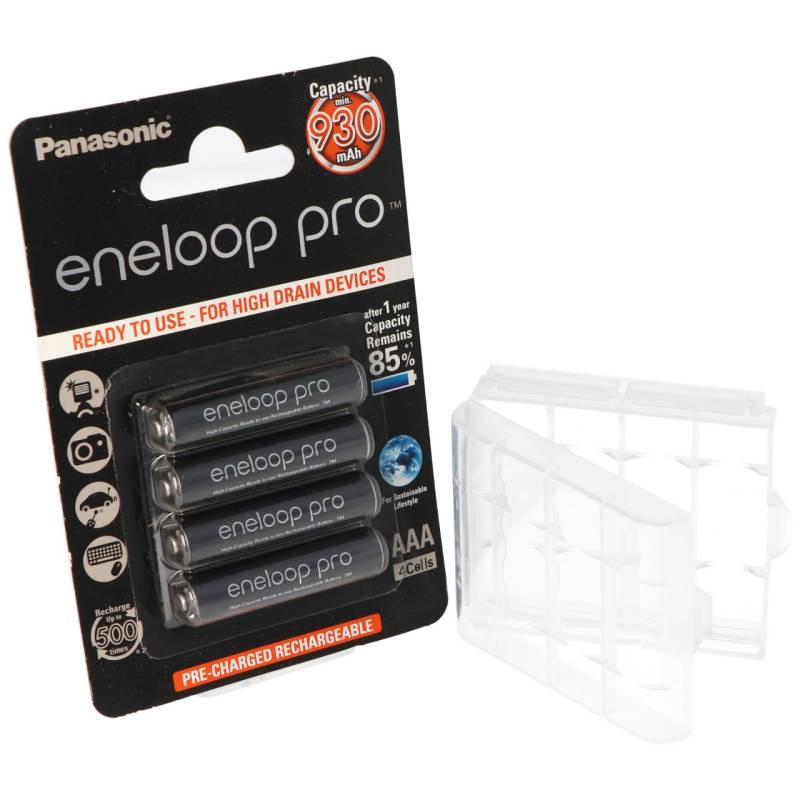 Panasonic eneloop Pro Micro Akku AAA NiMH 1,2V, 900mAh HR-4UWX 4er + Box von Panasonic (ehem. Sanyo)