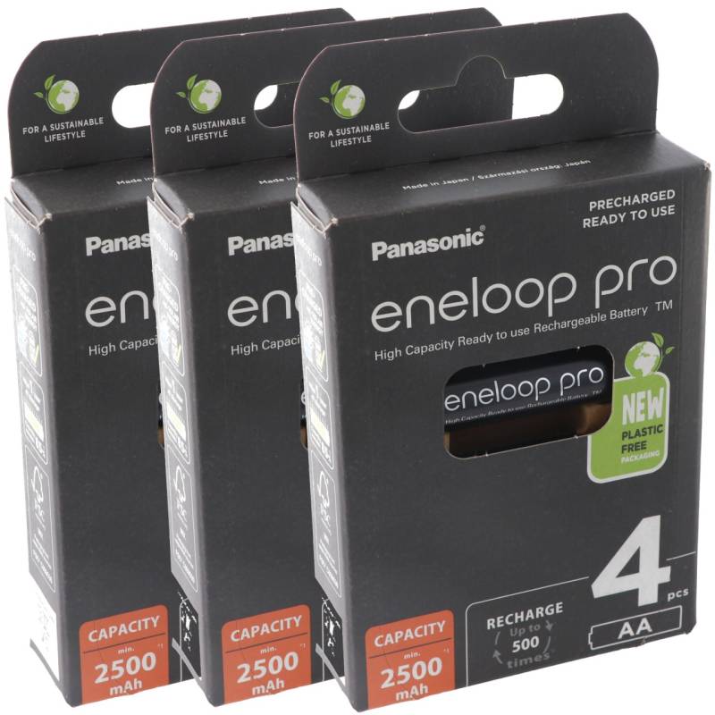 Panasonic eneloop Pro Technology HR-3UWX 2500mAh und AccuCell Akkubox von Panasonic (ehem. Sanyo)