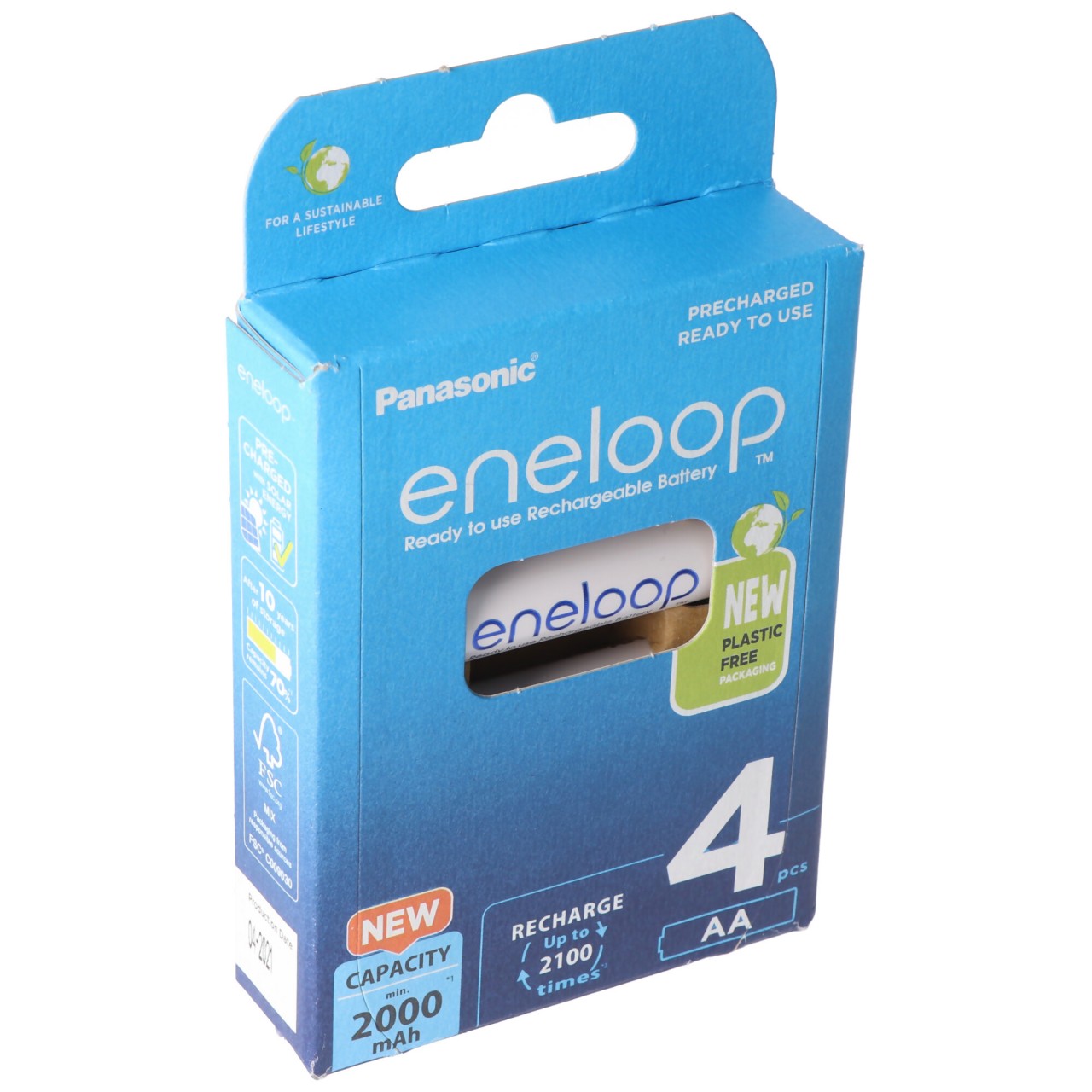 Panasonic eneloop Standard (ehem. Sanyo eneloop Standard) Akku Mignon/AA HR-3UTG 2000mAh 4er Pack von Panasonic (ehem. Sanyo)