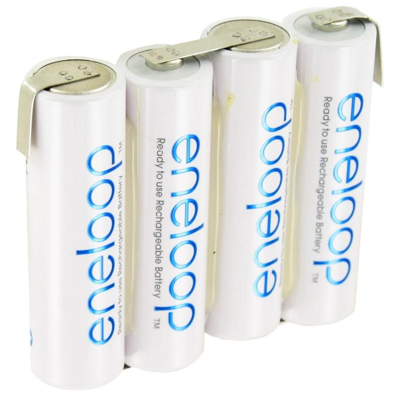 Panasonic eneloop Standard 4,8 Volt AkkuPack nebeneinander F1x4 mit bis zu 2000mAh von Panasonic (ehem. Sanyo)