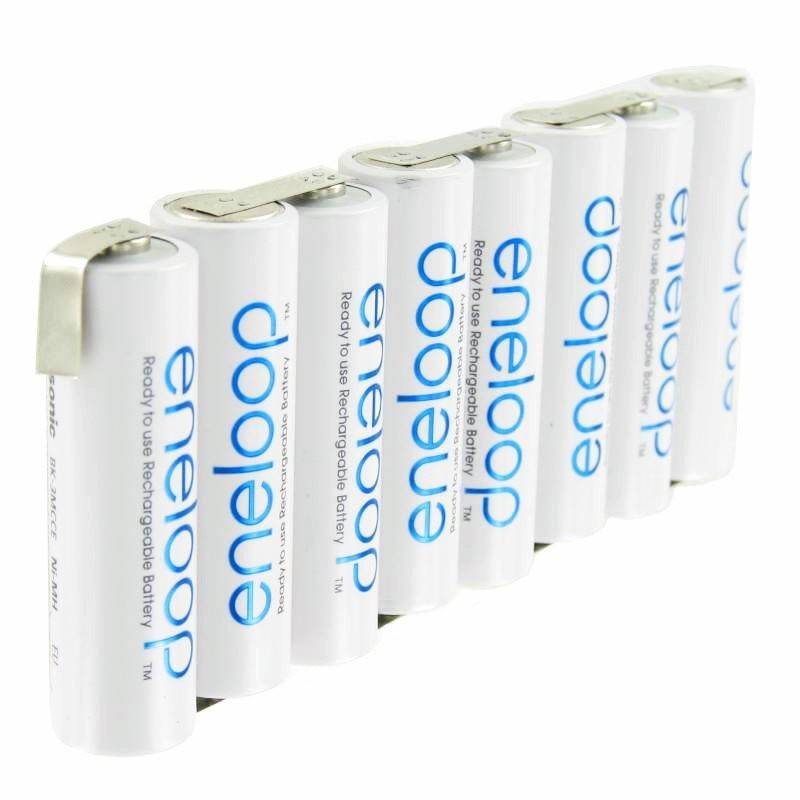 Panasonic eneloop Standard 9.6 Volt AkkuPack F1x8, 8/BK-3MCCE mit Lötfahne von Panasonic (ehem. Sanyo)