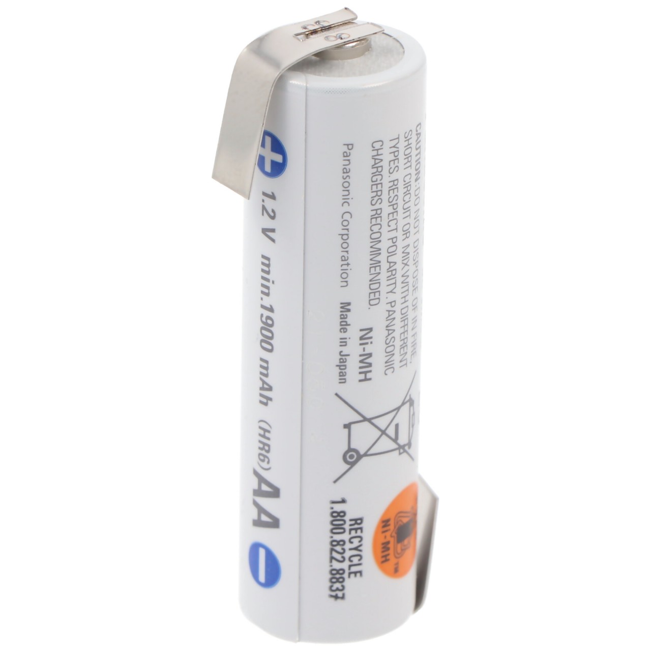 Panasonic eneloop Standard Akku Mignon AA HR-3UTG mit Lötfahne Z-Form von Panasonic (ehem. Sanyo)