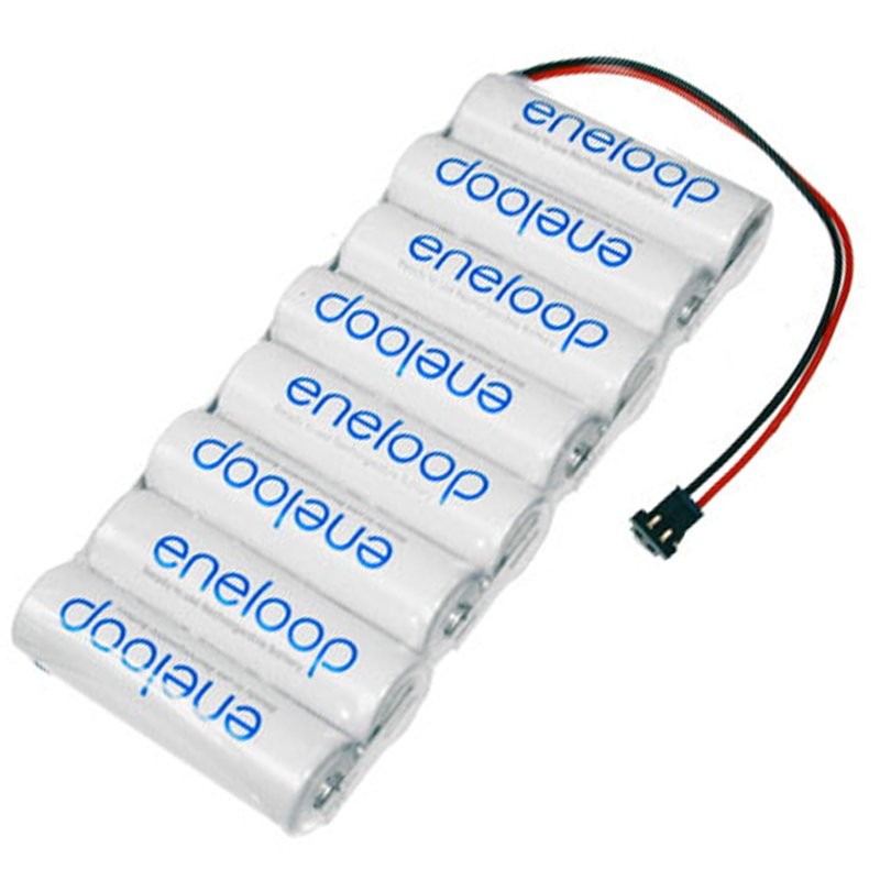 Sender Akku Panasonic eneloop Standard (ehem. Sanyo eneloop Standard) AA 8er Reihe 9,6/2000 Graupner von Panasonic (ehem. Sanyo)