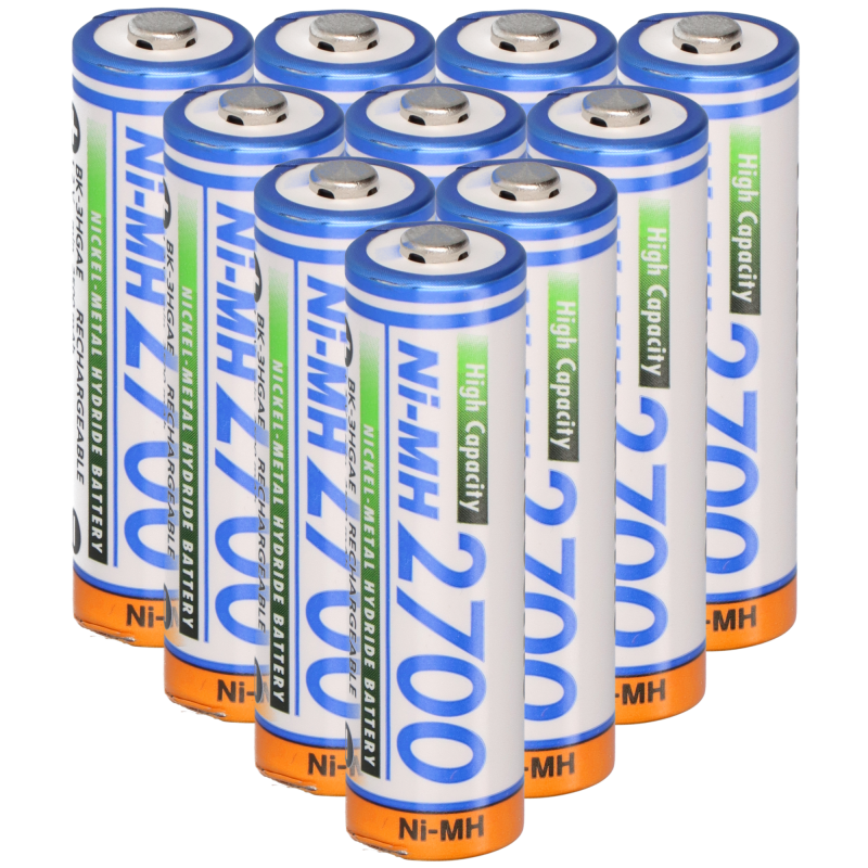 10x Panasonic AA Mignon Akku BK-3HGAE/BF1 Ni-MH 1,2V 2700mAh von Panasonic