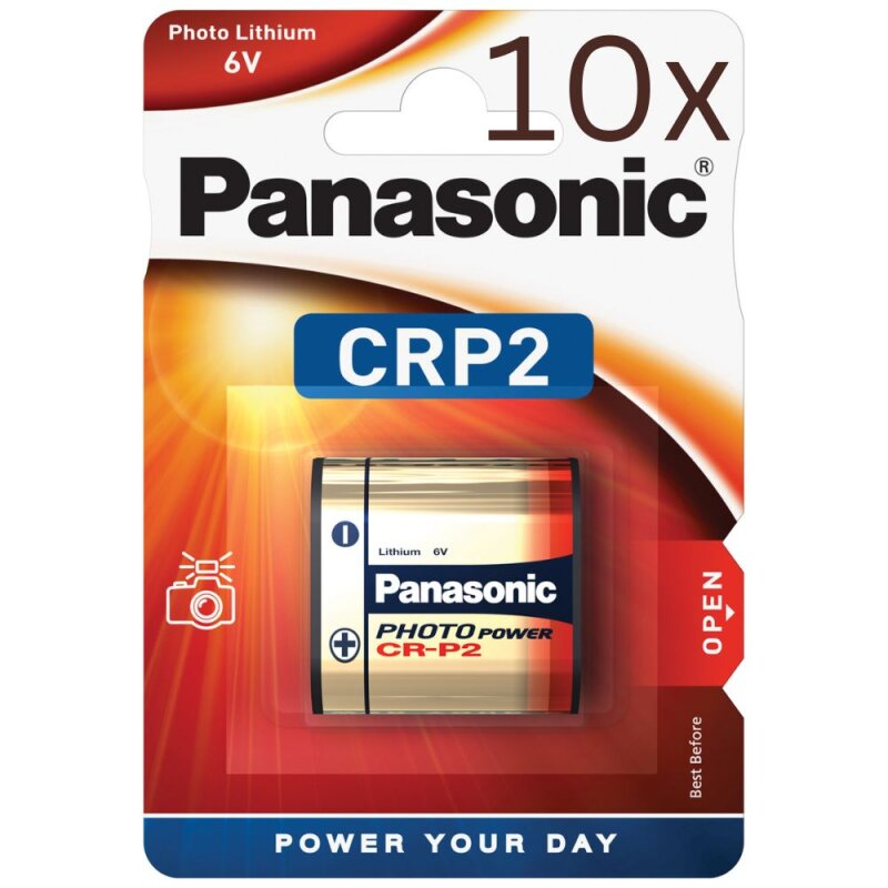 10x Panasonic CR-P2 6V 1400mAh Photo Batterie Lithium von Panasonic