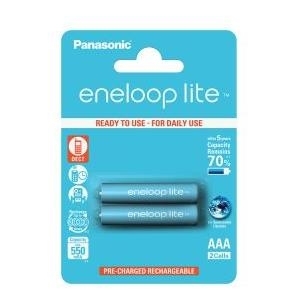1x2 Panasonic Eneloop Lite Micro AAA 550 mAh (BK-4LCCE/2BE) von Panasonic