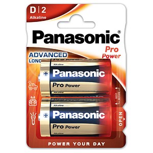 2 Panasonic Batterien Pro Power Mono D 1,5 V von Panasonic