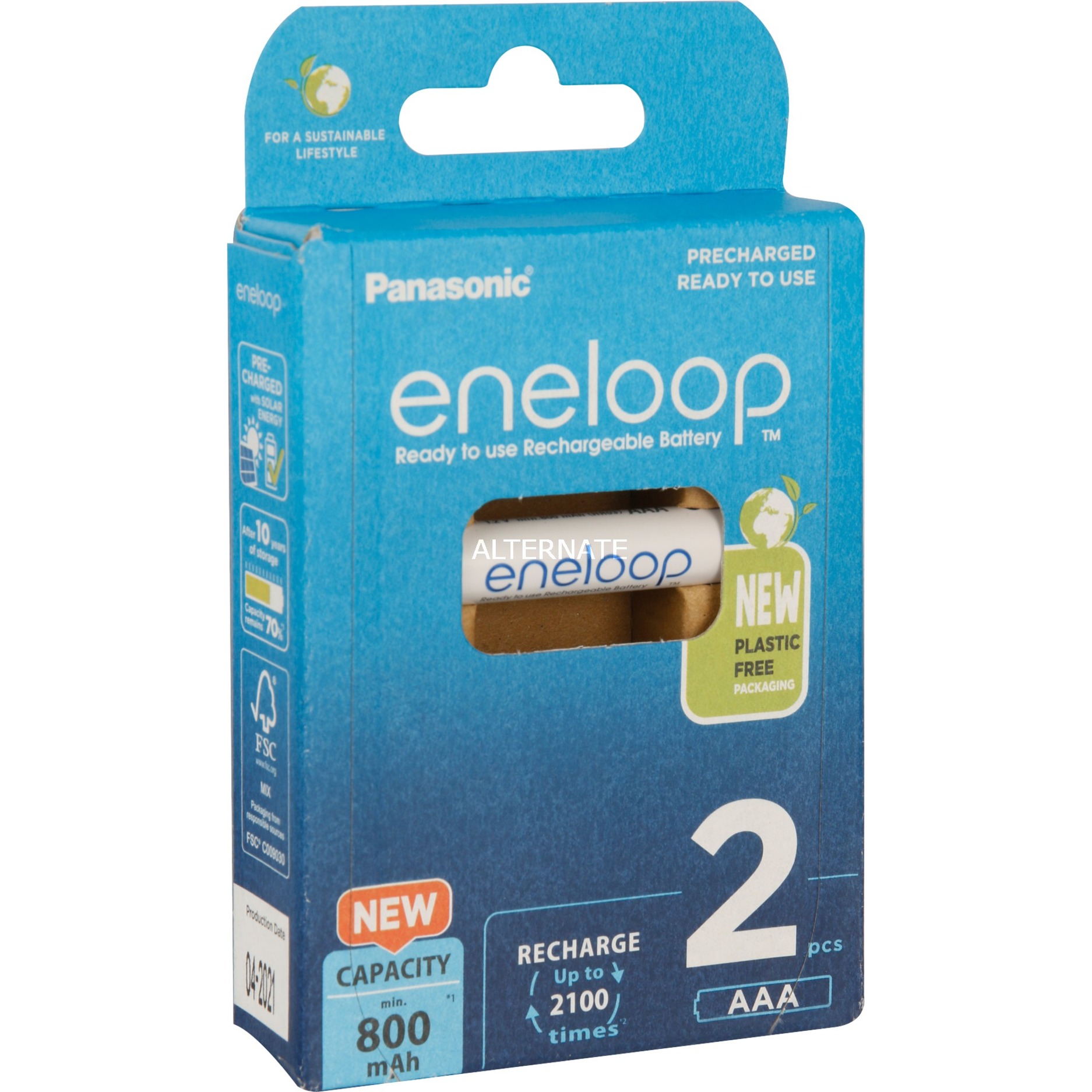 Akku eneloop, Micro AAA 1,2V von Panasonic