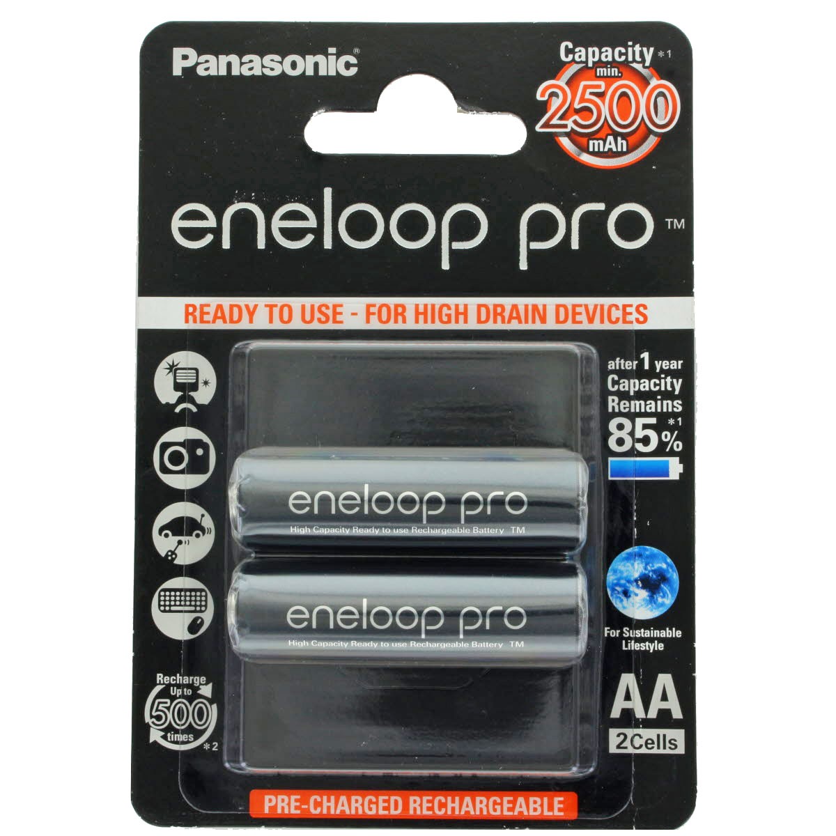 Akku passend für ABUS FU2996 Secvest 2WAY Zentrale 2 Stück Mignon AA 2500mAh Akku passend für ABUS FU2996 Secvest 2WAY Zentrale 2 Stück Mignon AA 2500mAh von Panasonic