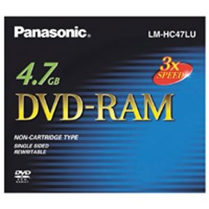 DVD-RAM Media 4,7 GB einseitige Disk, Keine Patrone, 1 Stück von Panasonic