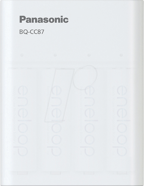 ENELOOP BQ-CC87C - Tischladegerät, NiMh, Powerbank, inkl. 4x AA (Mignon) Akkus von Panasonic