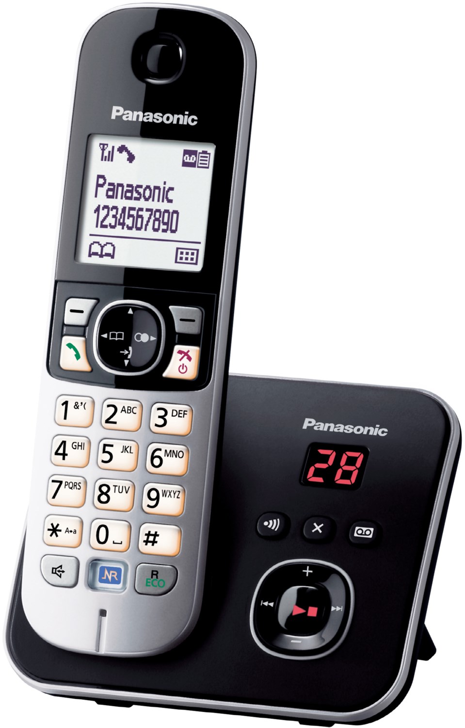 KX-TG6821GB Schnurlostelefon mit Anrufbeantworter schwarz KX-TG6821GB Schnurlostelefon mit Anrufbeantworter schwarz von Panasonic