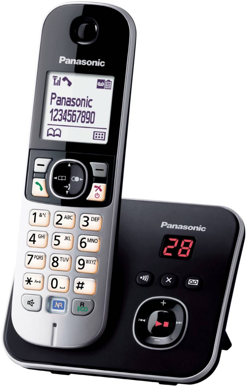 KX-TG6821GB Schnurlostelefon mit Anrufbeantworter schwarz von Panasonic