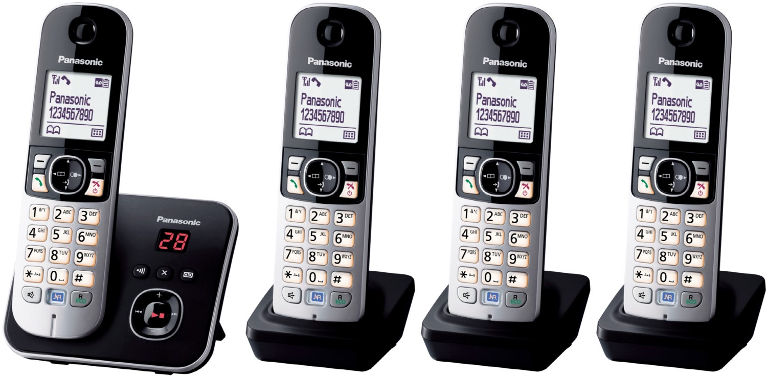 KX-TG6824GB Schnurlostelefon mit Anrufbeantworter schwarz KX-TG6824GB Schnurlostelefon mit Anrufbeantworter schwarz von Panasonic