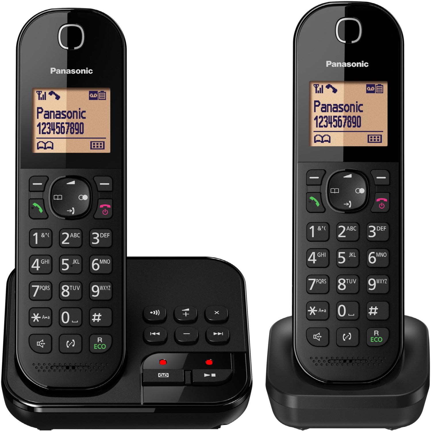 KX-TGC422GB Schnurlostelefon mit Anrufbeantworter schwarz von Panasonic