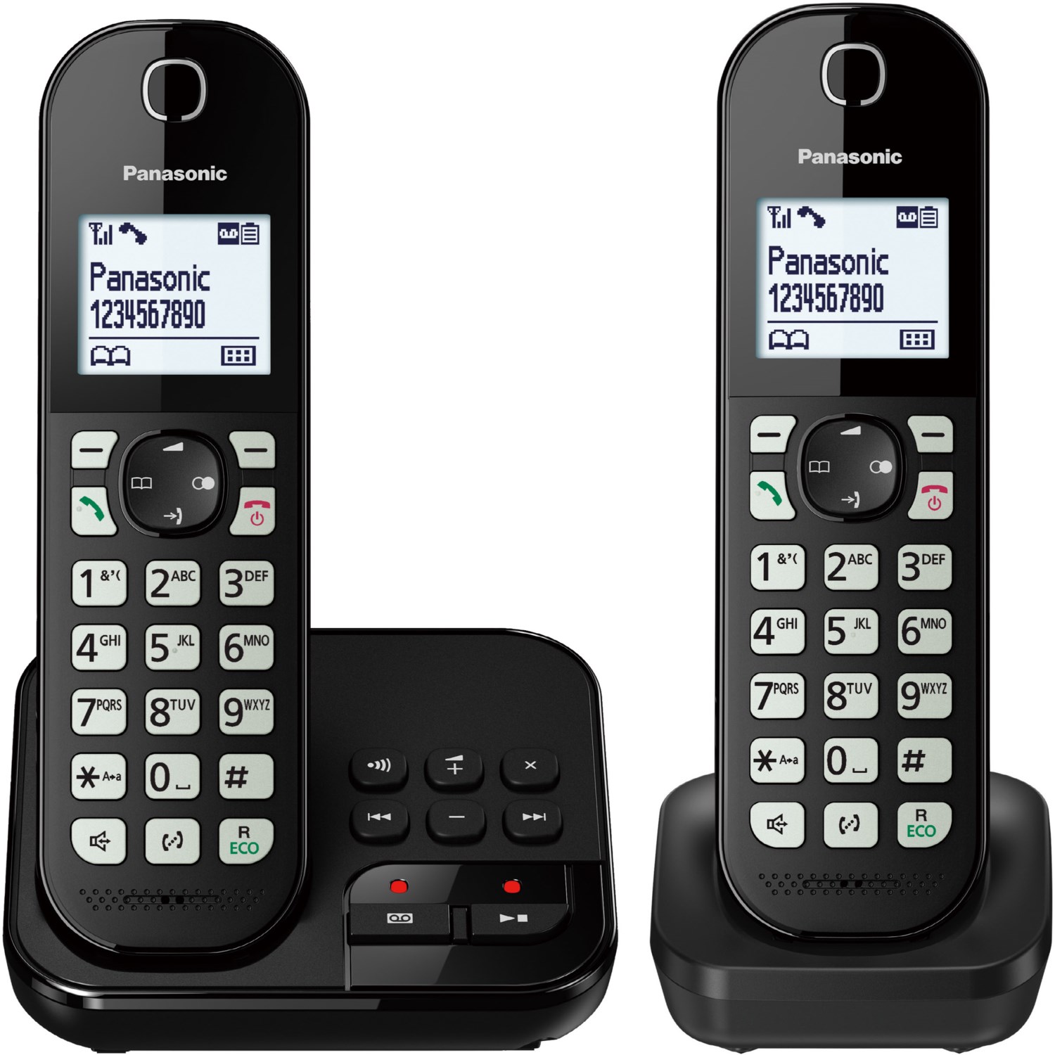 KX-TGC462GB Schnurlostelefon mit Anrufbeantworter schwarz von Panasonic