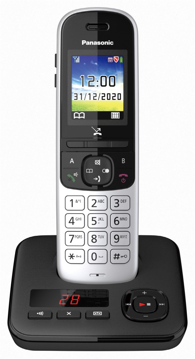 KX-TGH720GS Schnurlostelefon mit Anrufbeantworter schwarz KX-TGH720GS Schnurlostelefon mit Anrufbeantworter schwarz von Panasonic