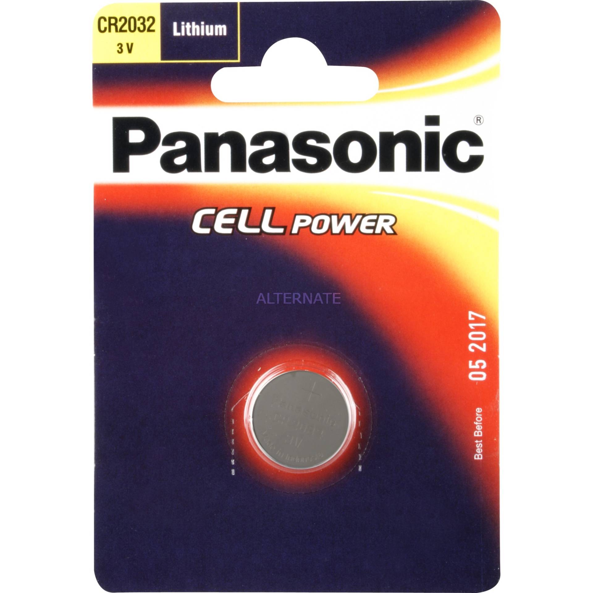 Knopfzellen CR2032EP/1B, Batterie von Panasonic
