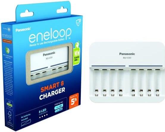 Ladegerät BQ-CC63 unbestückt eneloop (52063E02) von Panasonic