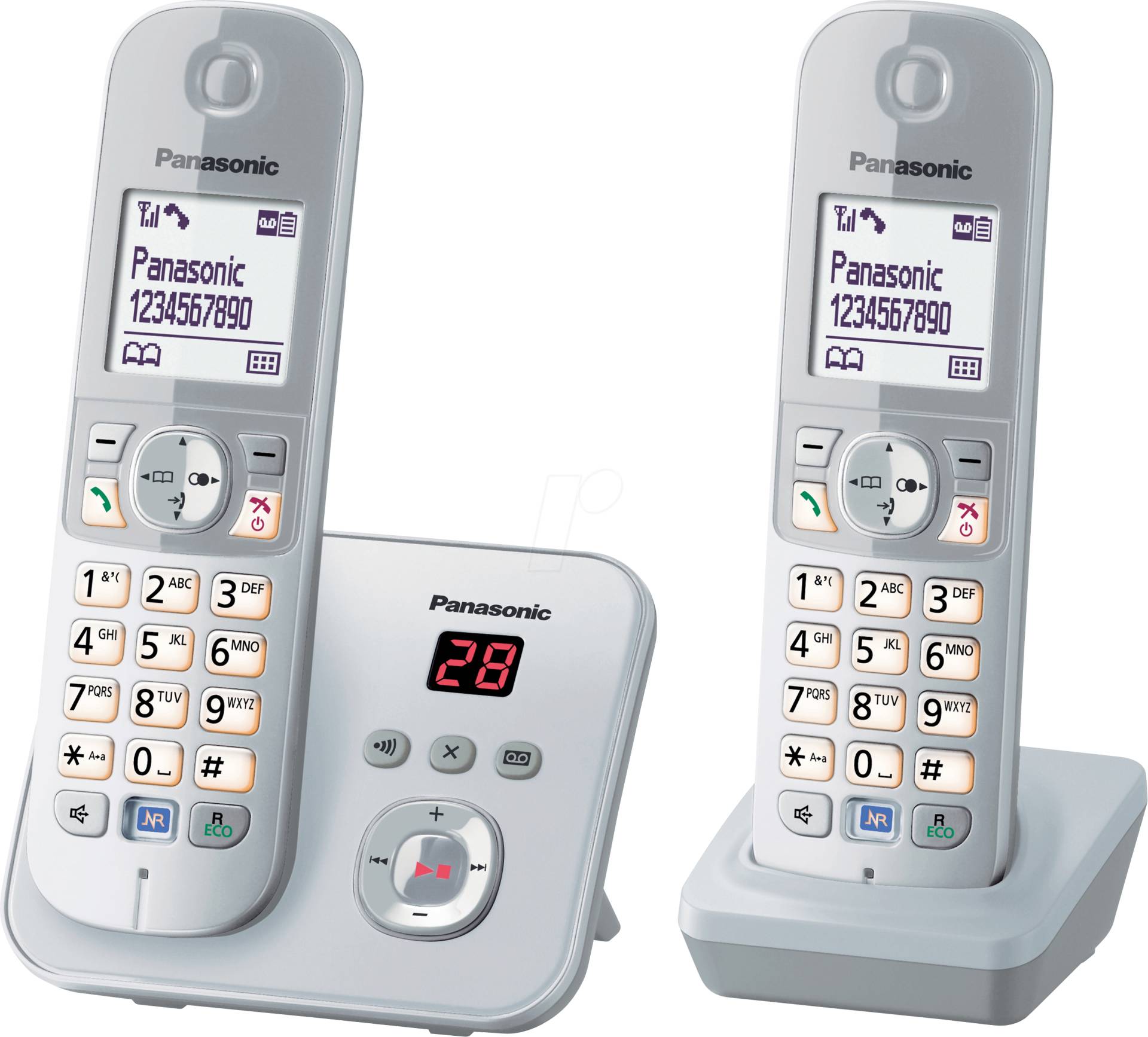 PAN KX-TG6822GS - DECT-Telefon, mit Anrufbeantworter, 2 Handsets PAN KX-TG6822GS - DECT-Telefon, mit Anrufbeantworter, 2 Handsets von Panasonic