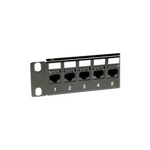 PANASONIC 3SR-PATCH-24P 24 Port Patch-Panel (Typ Keystone) inkl. 24 Koppler/Anschlussbuchsen RJ45/RJ45 schwarz fuer KX-NS700 (3SR-PATCH-24P) von Panasonic